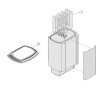 Печь электрическая HARVIA SOUND M60E STEEL без пульта HMSE600400R